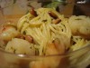 Макароны с морепродуктами и соусом Песто