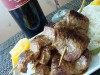 Жареная говядина с мисо-глазурью на шпажках
