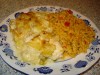 Курочка с ананасом и луком - порей