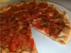 Tarte a la moutarde et tomates