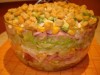 Вкусный, легкий салатик с сухариками