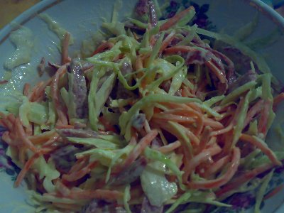 салат с корейской морковкой