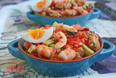 Салат-закуска с морепродуктами(испанская кухня) : Салаты