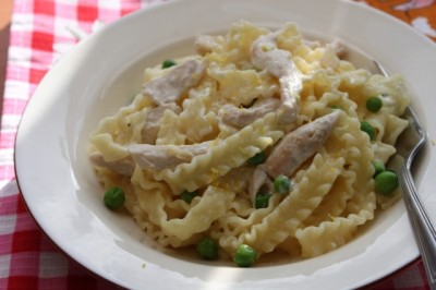 Феттучине с курицей и лимоном : Вторые блюда