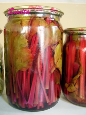 Свекольная ботва. Свекольная черешки. Свекольные листья на зиму. Маринованные стебли свеклы. Заготовки из свекольной ботвы.