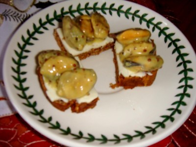 Мидии в горчичной заливке : Закуски и бутерброды