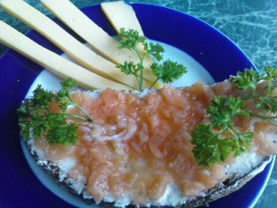 Стружка из лосося : Закуски и бутерброды