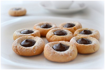 Печенье с шоколадом(джемом,конфитюром,вареньем...) : Выпечка сладкая