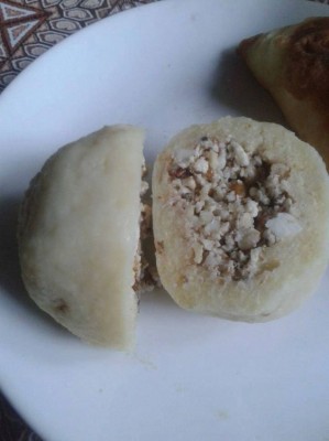 Мэт1эз - шарики из мамалыги с сырно-ореховой начинкой : Каши